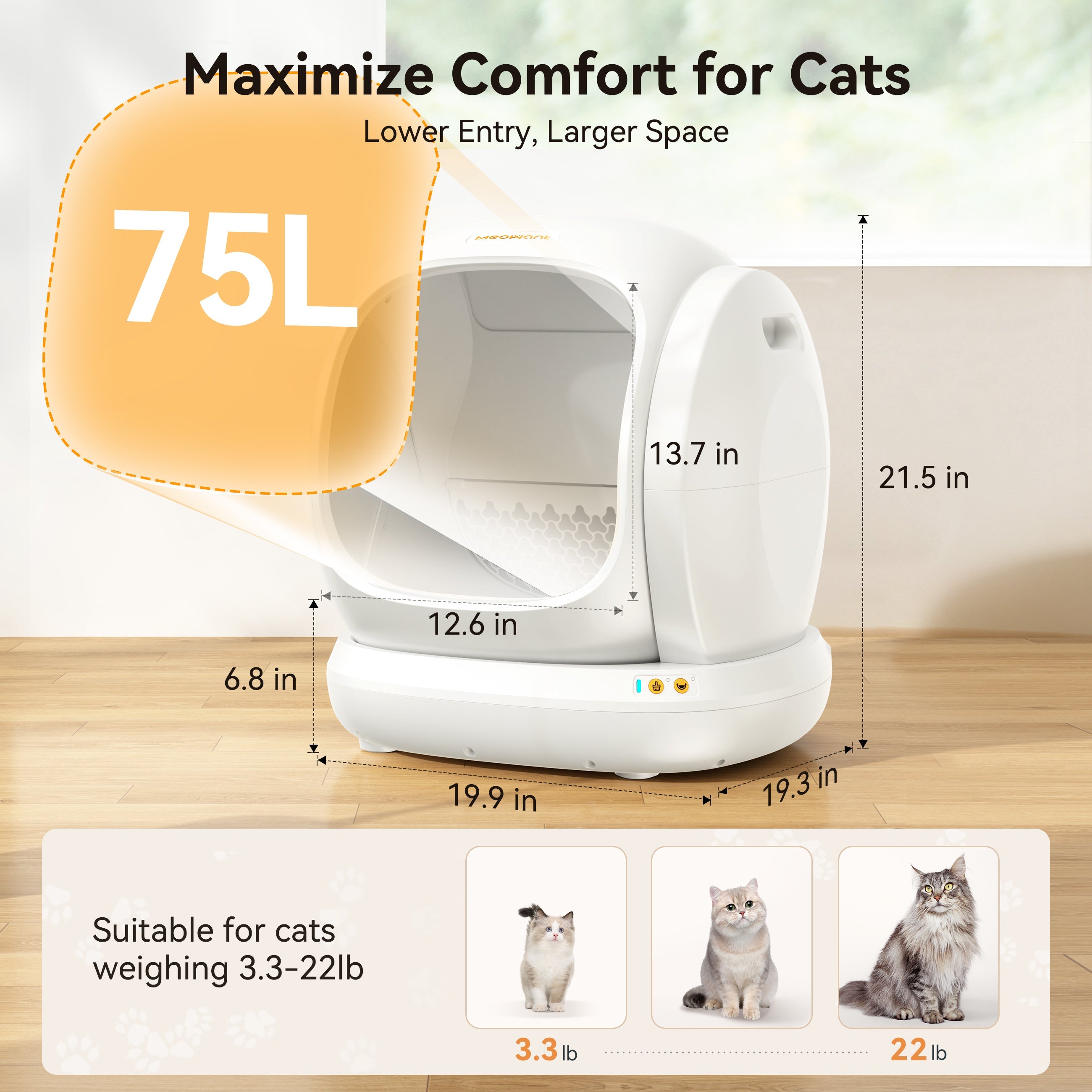 Self-Cleaning Cat Litter Box